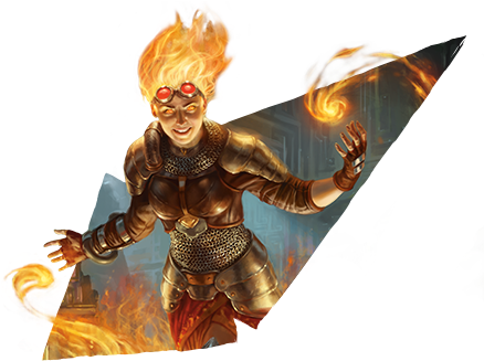 Chandra - Magic The Gathering: Chandra Flamecaller - Promo (516x341), Png Download
