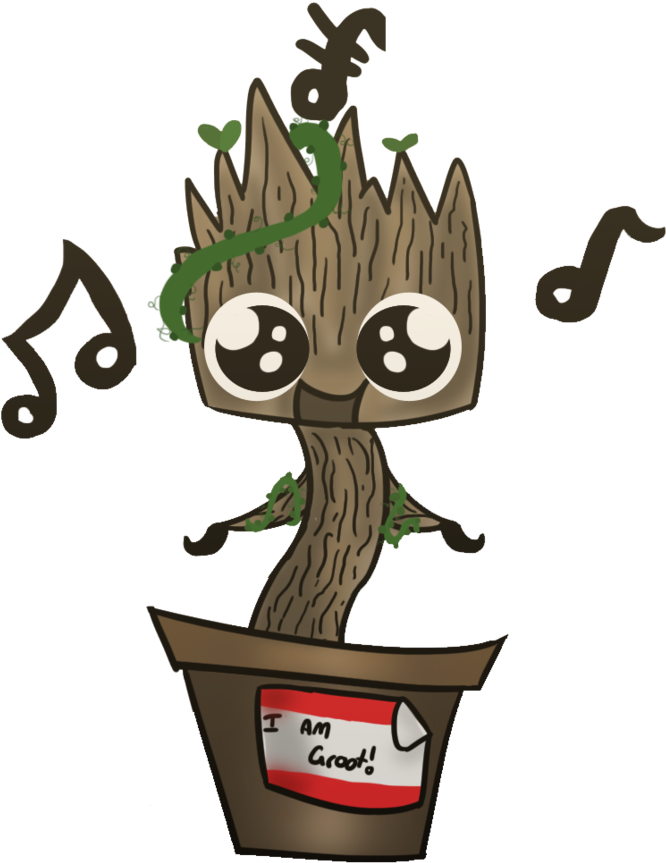 Clip Art Library Baby Groot Clipart - Dibujo De Guardianes La Galaxia (894x894), Png Download