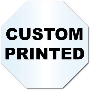 2" X 2" Octagon Shape Clear Custom Printed Stickers - Danger Restricted Area Sign (350x350), Png Download