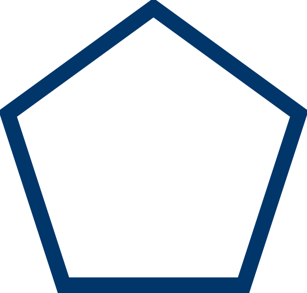 Pentagon Clipart Octagon - Pentagon Clipart (600x572), Png Download