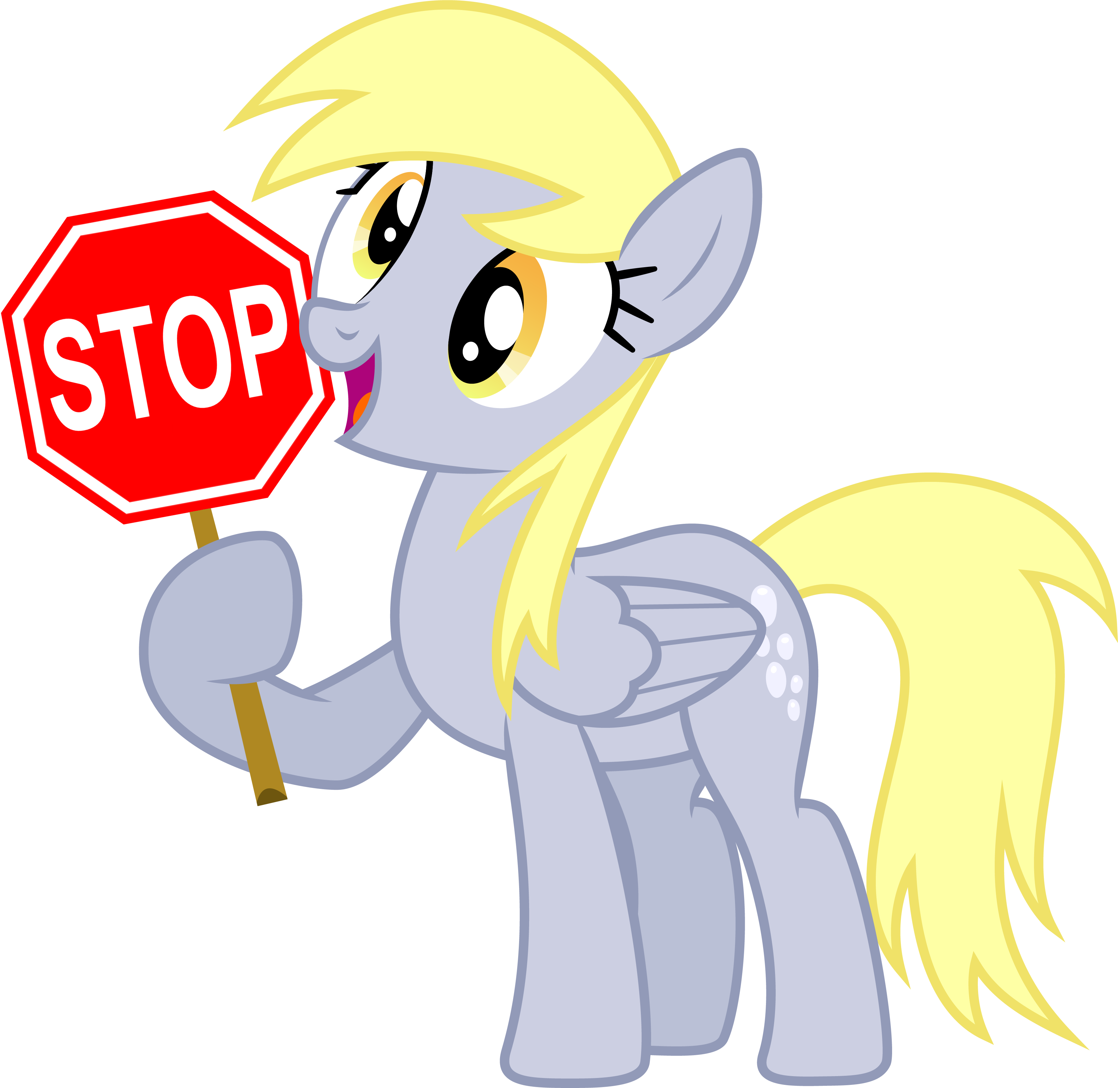 Stop Derpy Hooves Pony Rainbow Dash Applejack Yellow - Macbook Pro Retina 13 Inch Case Plastic Hard Shell (3573x3477), Png Download