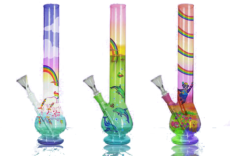 Lady Gaga Rihanna Cute Kawaii Weed Marijuana Bong Hipster - Rainbow Glass Bong (500x333), Png Download