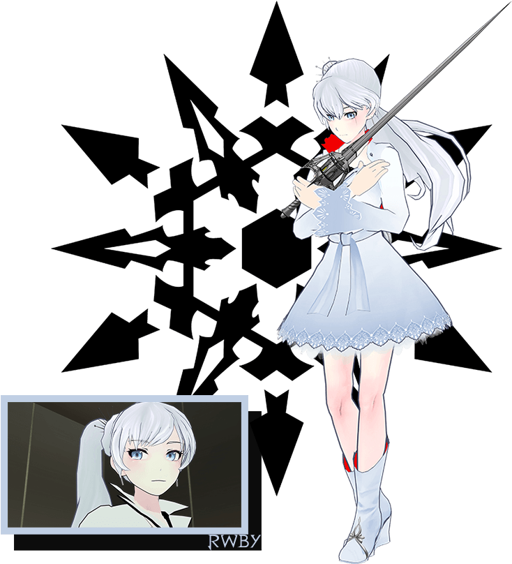 Weiss Schnee Rwby Profile Art - Rwby Official Manga Anthology (1109x807), Png Download