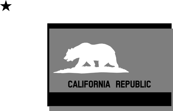 California Republic State Flag Mouse Pad (600x385), Png Download