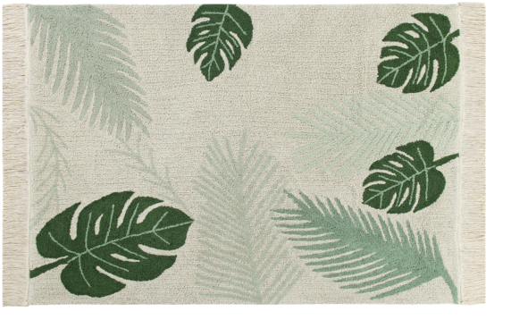 Lorena Canals Tropical Rug - Lorena Canals Tropical Modern Rug Beige/green 140x200 (600x400), Png Download