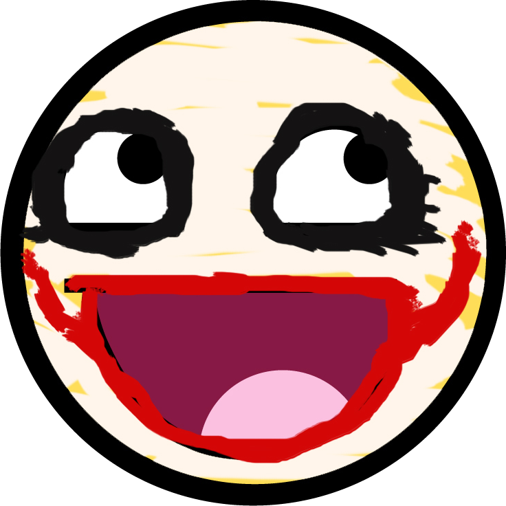 The Joker - My Awesome Faces Smiley (736x736), Png Download
