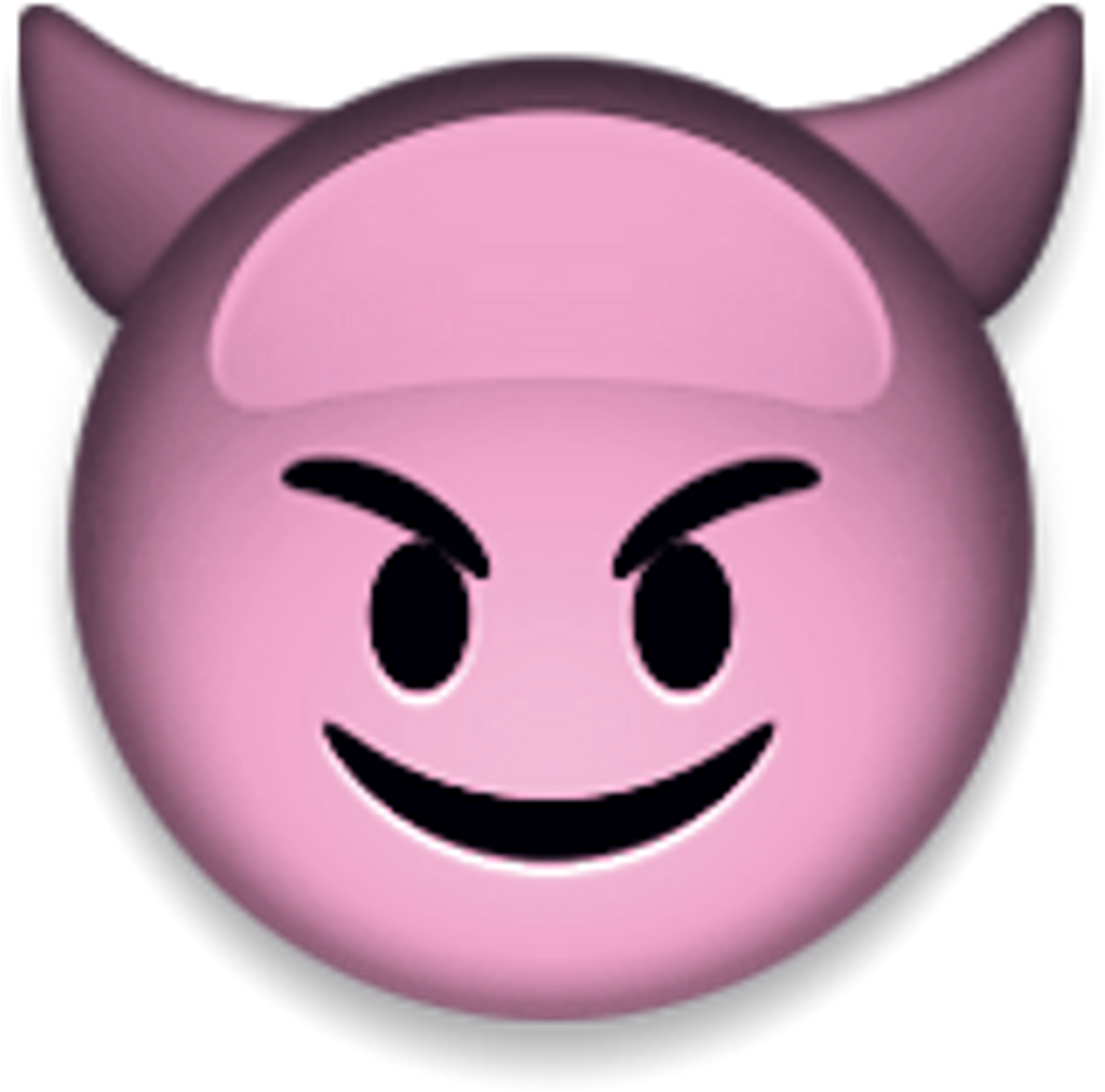 Emoji Emojis Devil Grunge Pink Freetoedit - Devil Emoji Mug, Brown, Mugs,ceramic, By Imaginarium (1024x1024), Png Download
