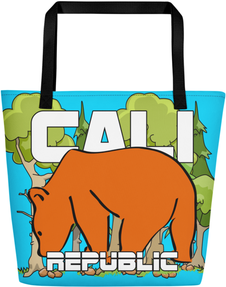 California Bear Beach Bag - Tote Bag (600x600), Png Download
