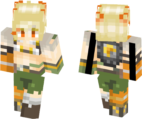Junkrat ♥ Tegan - Minecraft (584x497), Png Download