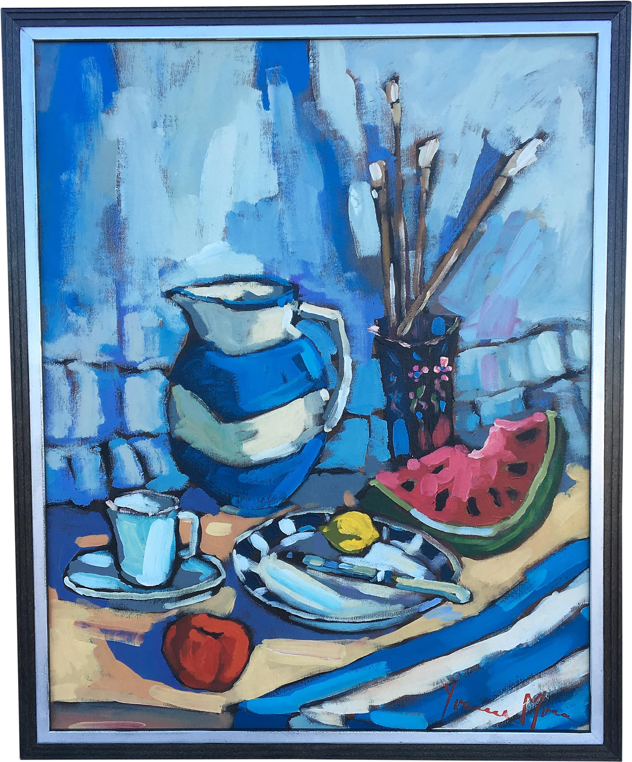 Watermelon Still Life Painting - Painting (2291x2762), Png Download