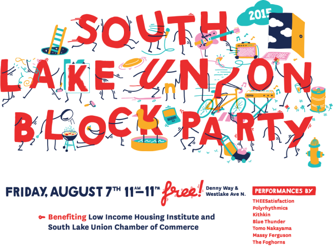 Hum 4 Hum Slubp Cool - South Lake Union Block Party (650x482), Png Download
