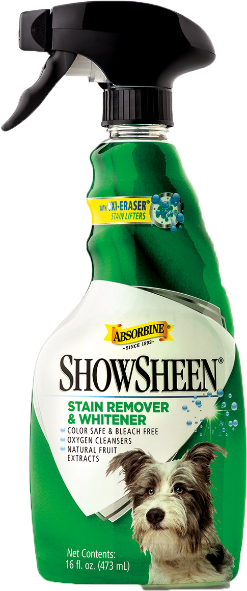 Absorbine Showsheen Stain Remover & Whitener - Showsheen Dog Stain Remover & Whitener, 473ml (300x734), Png Download