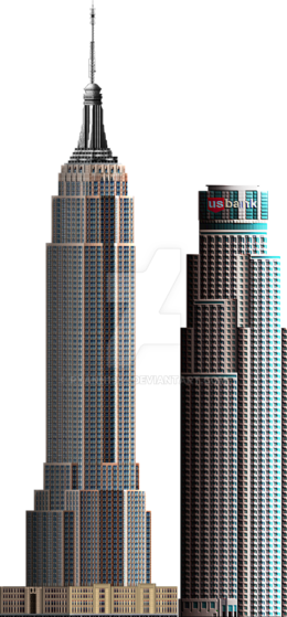 Download Us Bank Tower Png Clipart Empire State Building - Hilton Hotel (260x559), Png Download