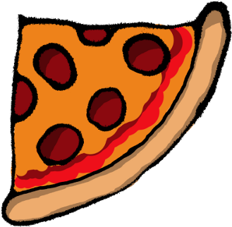 Food/ Pizza - Quarter Of A Pizza (500x500), Png Download
