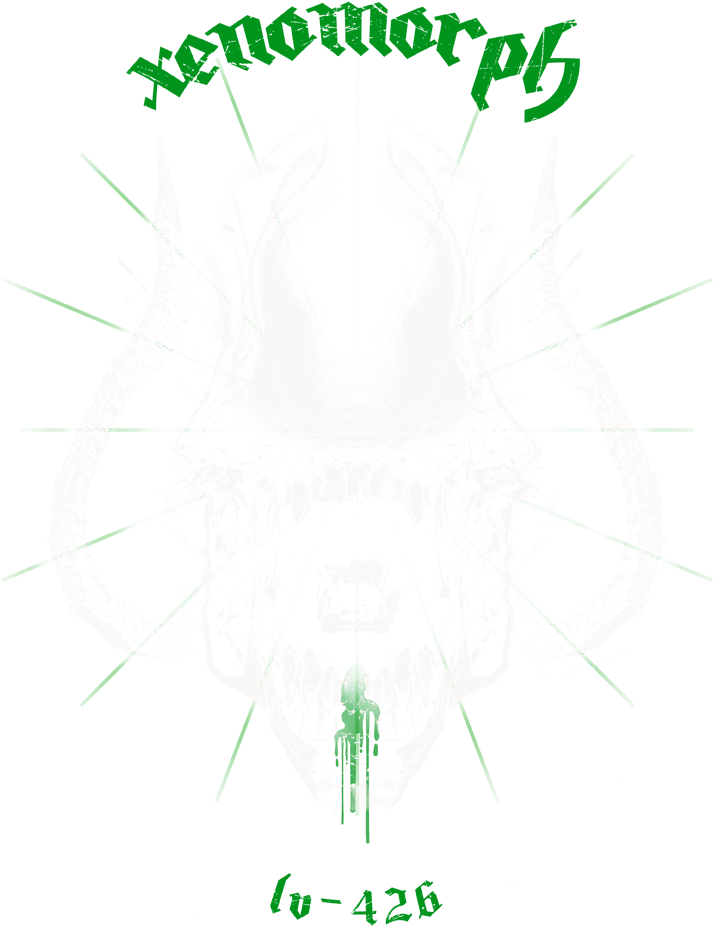 Alien Xenomorph Men's Heather T-shirt - Motorhead (850x1296), Png Download