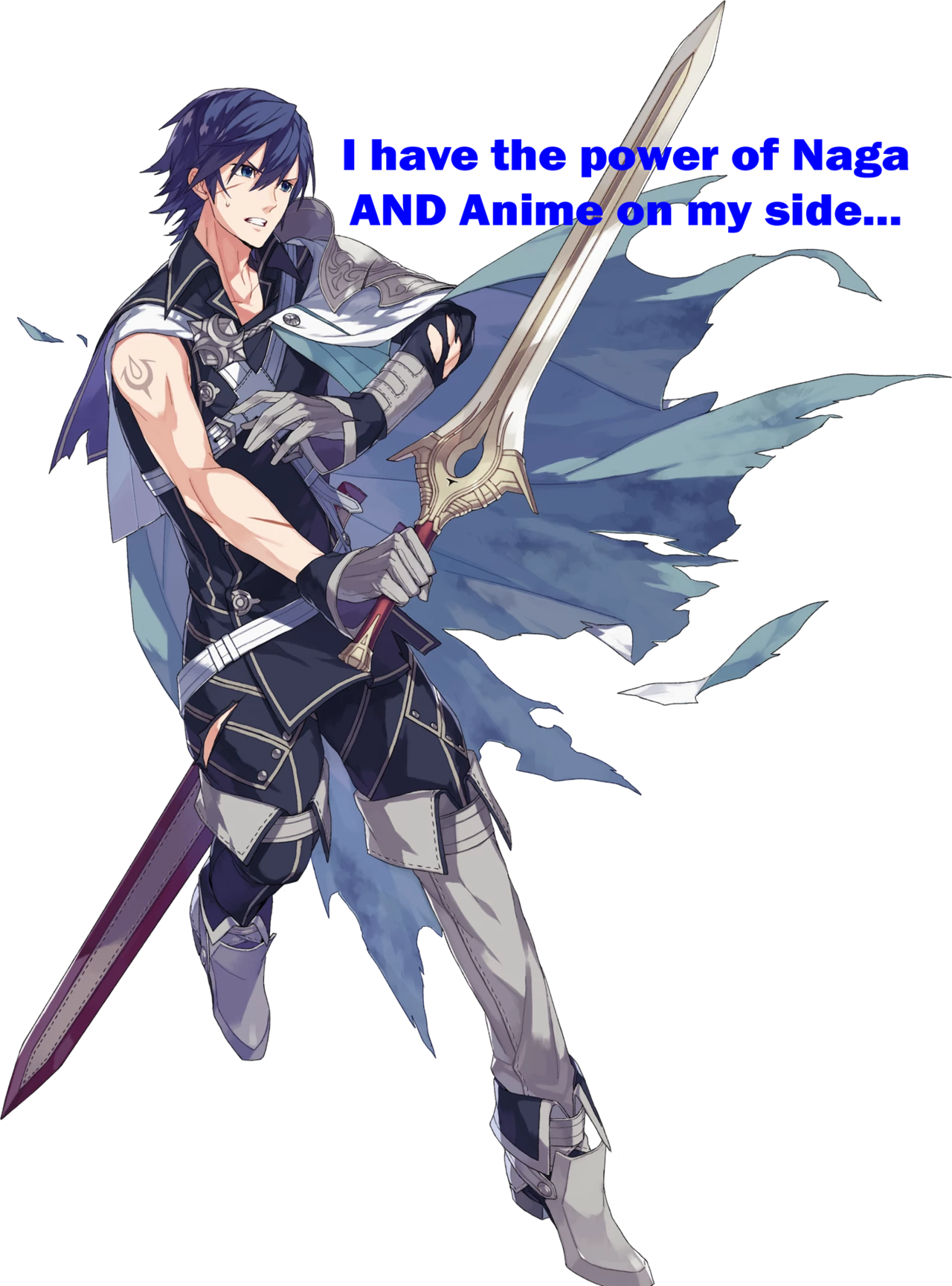 2 - Fire Emblem Warriors Falchion (500x675), Png Download