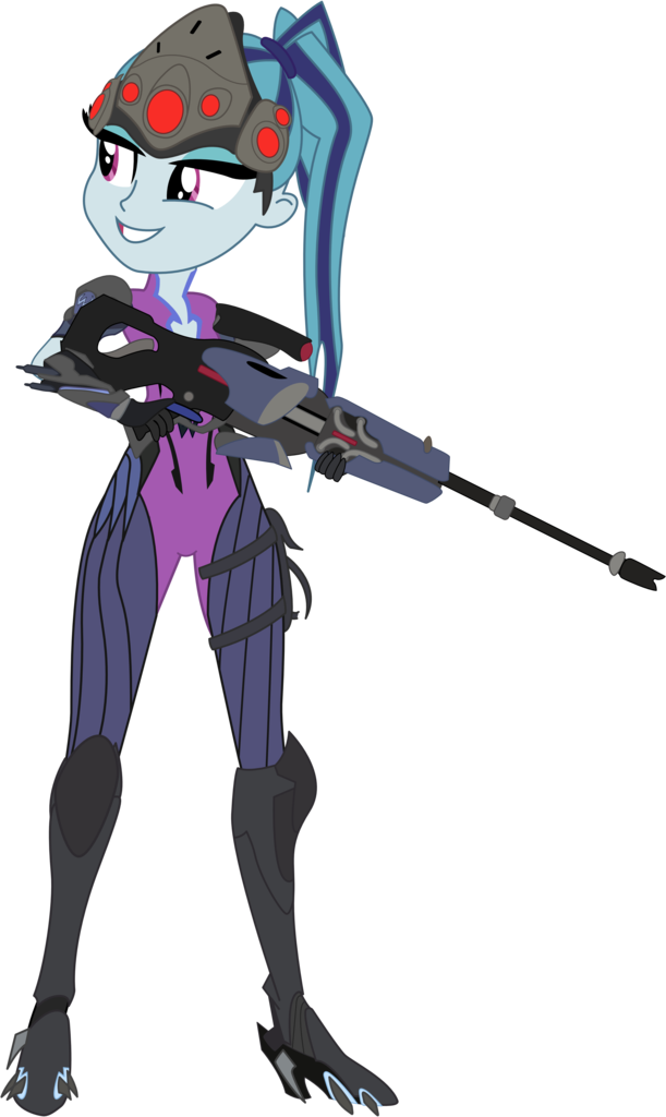 Absurd Res, Artist - Overwatch Widowmaker Mlp (611x1024), Png Download