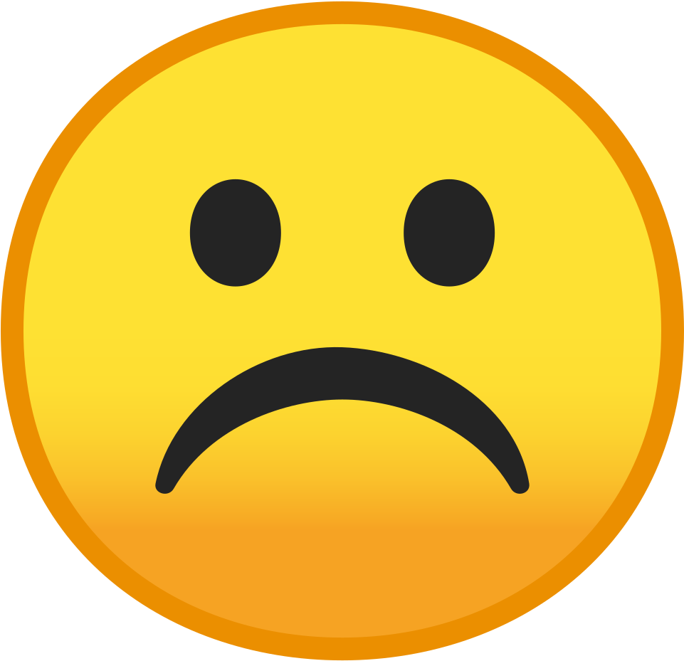 Download Svg Download Png - Frowny Face Png (1024x1024), Png Download