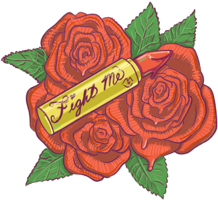 Tumblr Flower Stickers Download - Sticker Tumblr Red (500x500), Png Download