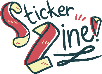 , Sticker Zine - Sticker Art Tumblr Png (450x300), Png Download