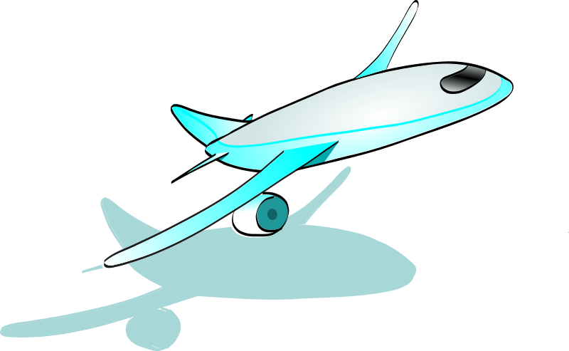 Vector Stock Airplane Taking Off Clipart - Cartoon Plane Taking Off (800x493), Png Download