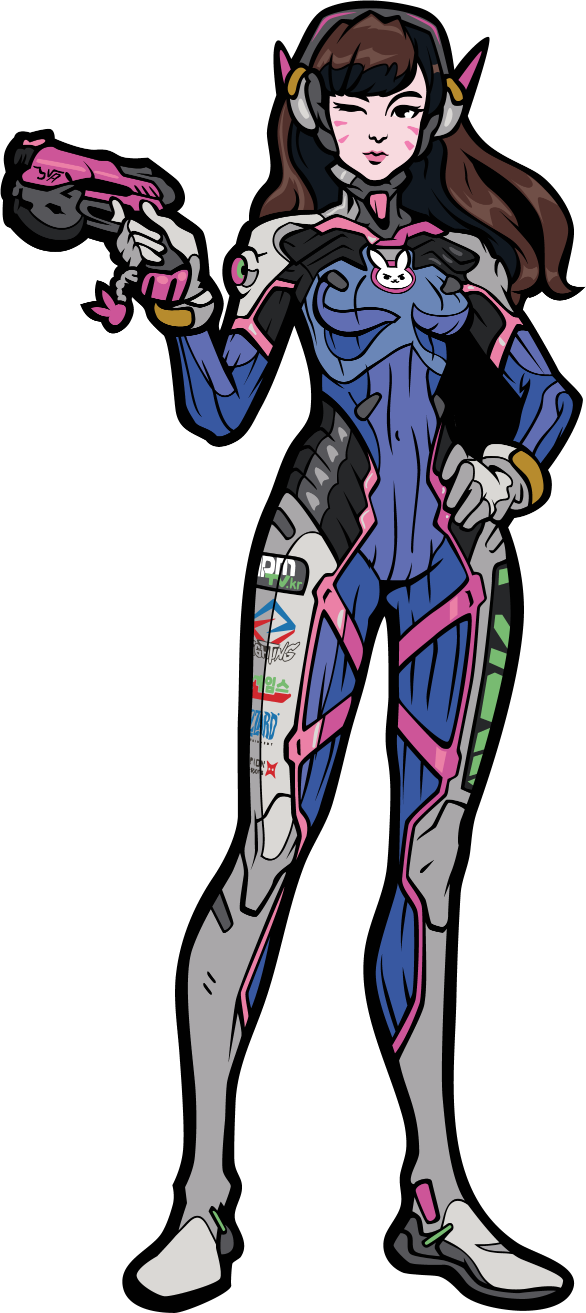 Va - Overwatch Figpin D Va (2000x3500), Png Download