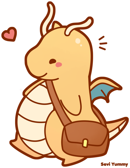 Photo - Pokemon Dragonite Chibi (530x655), Png Download