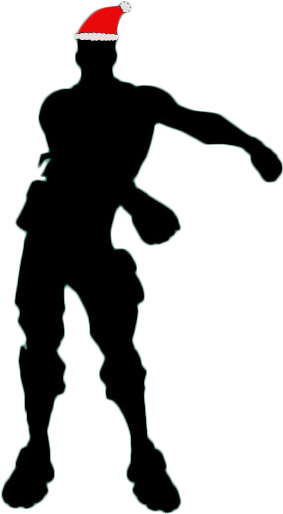 Floss Fortnite Christmas Siloet Png Image - Fortnite Floss Dance Silhouette (630x630), Png Download