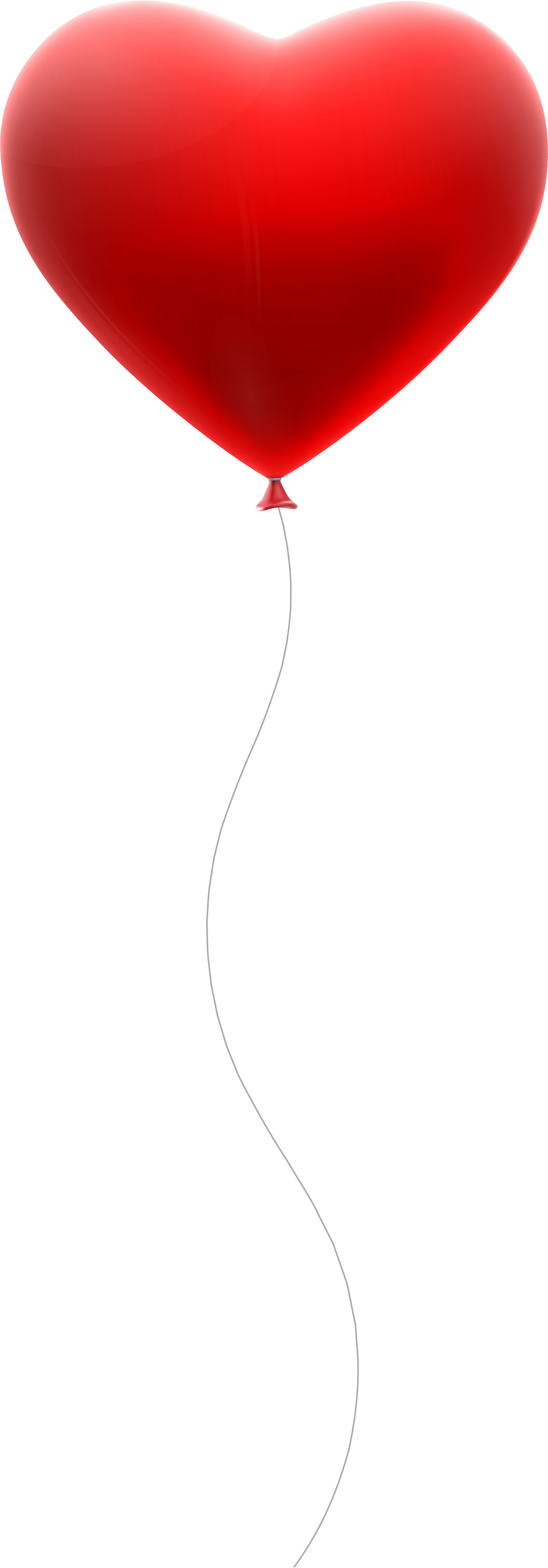 Red Heart Balloon Transparent Clip Art Gallery - Red Heart Balloon Png (2896x8000), Png Download
