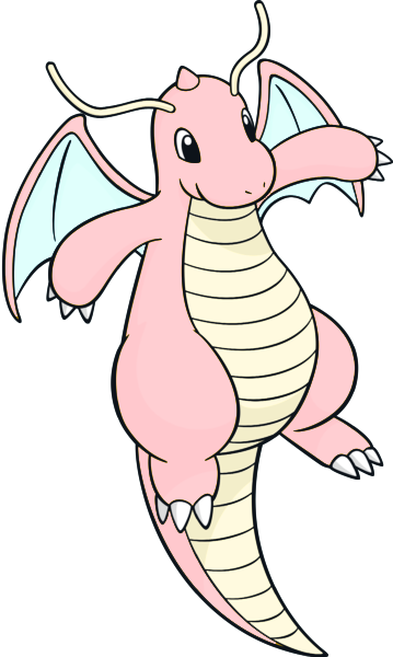 Dragonite - Pink Dragonite (359x600), Png Download