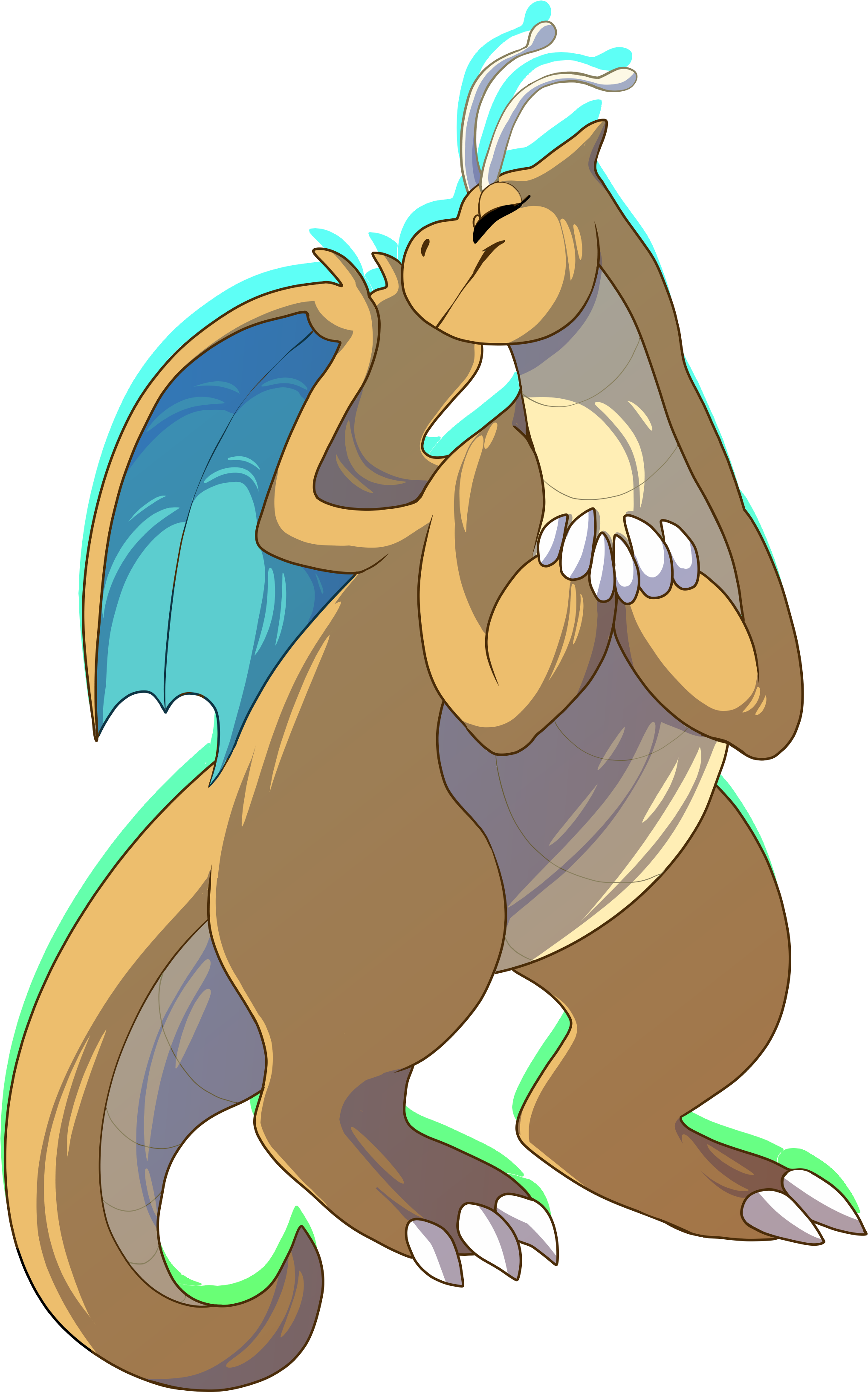 Dragonite (2415x3391), Png Download