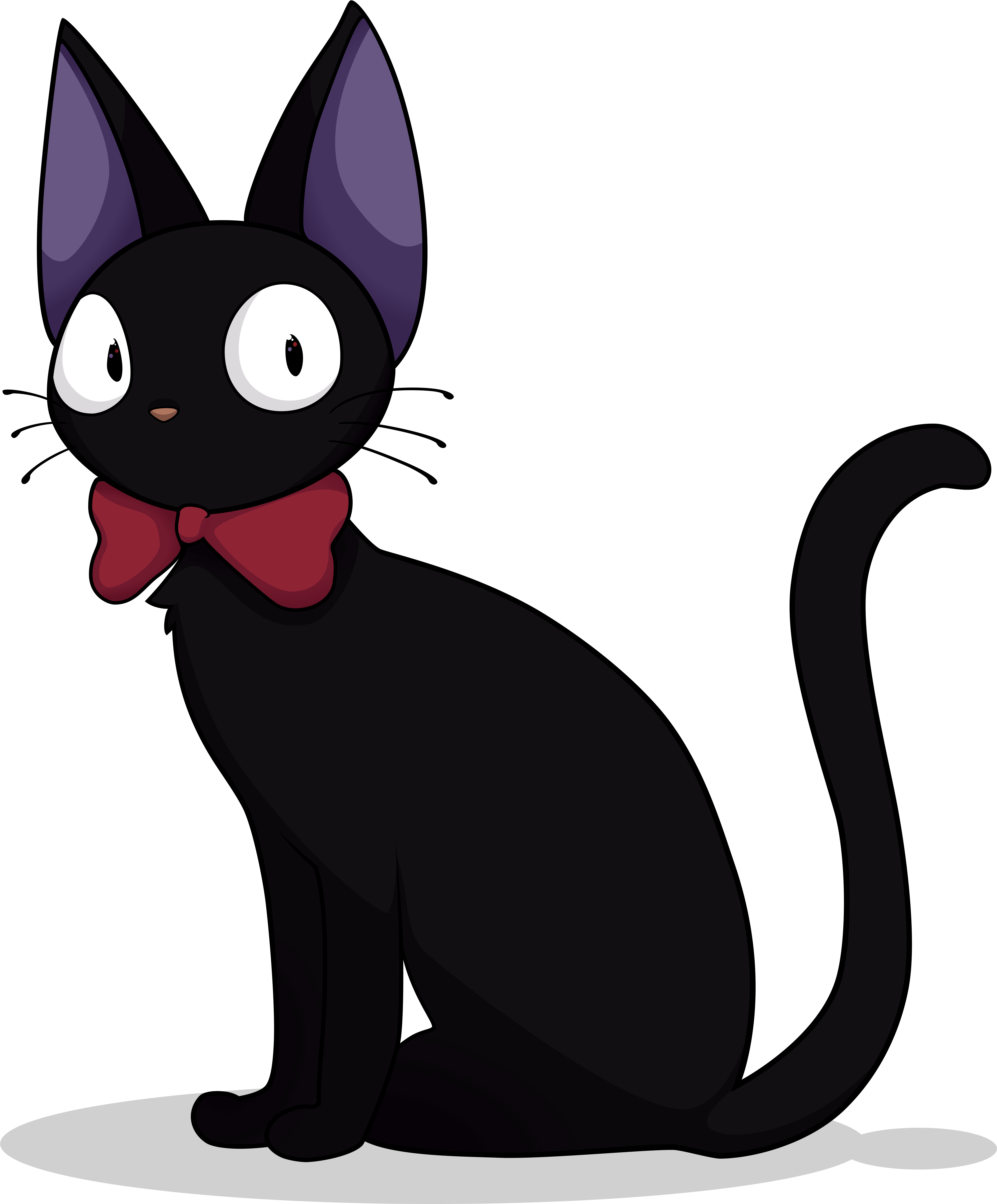 Jiji Cat T Shirt - Kiki's Delivery Service Jiji Png (6380x7500), Png Download