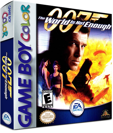 Nintendo Game Boy Color 3d Box Art - Electronic Arts 007 The World Is Not Enough (380x450), Png Download