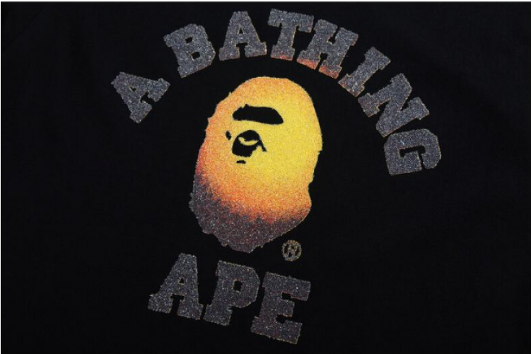 Bape 01161635 Fashion Men's Yellow Monkey Logo A Bathing - Bape Frosted (750x750), Png Download