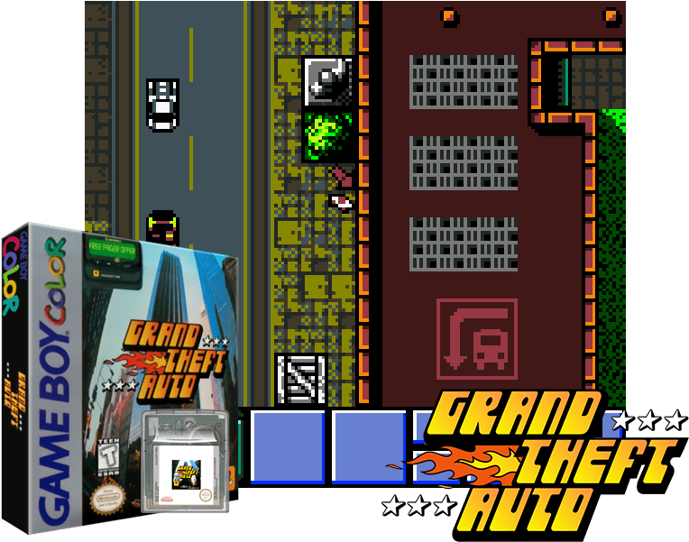 Grand Theft Auto Game Boy Color - Grand Theft Auto 1 (800x600), Png Download