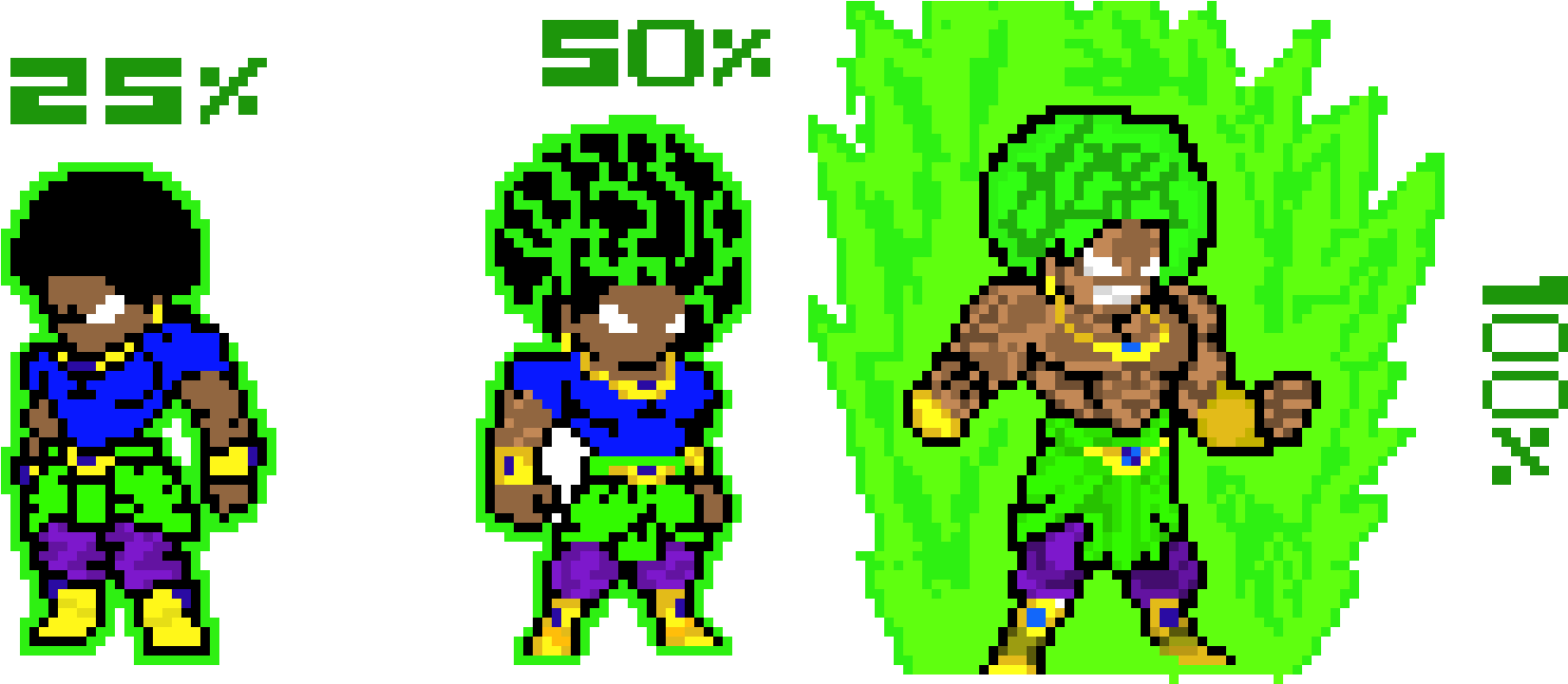 Broly - Broly Pixel Art (1680x720), Png Download