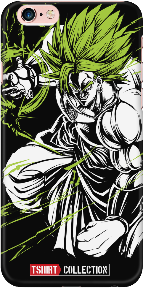 Super Saiyan Broly Iphone 6/6s 6/6s Plus Phone Case - Broly Phone Case (1024x1024), Png Download