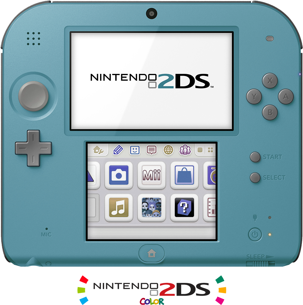 Turquoise - Nintendo 2ds Blue (1027x1084), Png Download