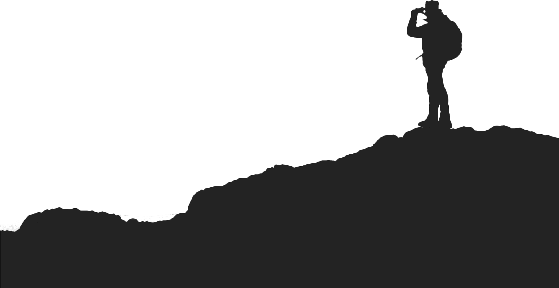 Mountain Hiker Silhouette Png (1920x1280), Png Download