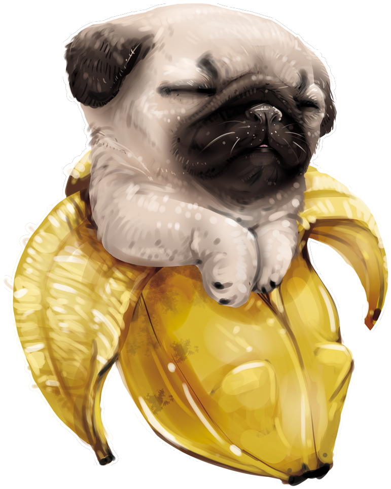 Pug Gifts, Pug Art Print Of Original Watercolor Painting, - Pugs Art (857x1000), Png Download