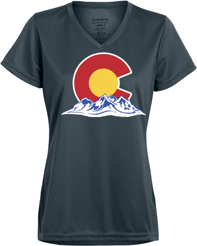 Colorado Mountain Silhouette Ladies' Wicking T Shirt - University Of Arizona Medicine Shirt (1024x1024), Png Download