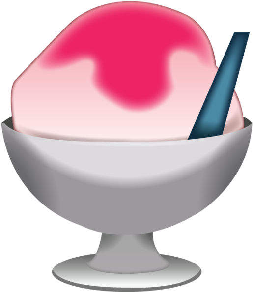 Shaved Ice Emoji Png - Shaved Ice Emoji De Whatsapp (600x600), Png Download