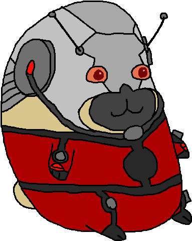 Ant-pug - Ant Pug (474x543), Png Download