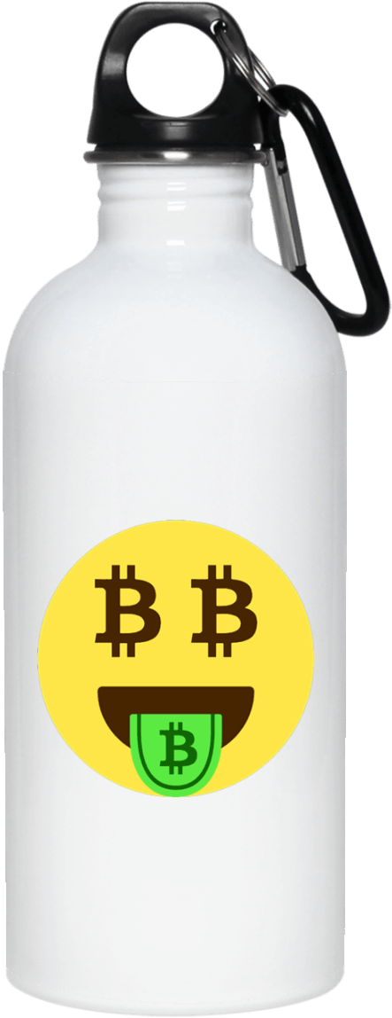 Bitcoin Emoji Stainless Steel Water Bottle - 99 Problems But Beer Solves Them Funny Tee - Men's (1155x1155), Png Download