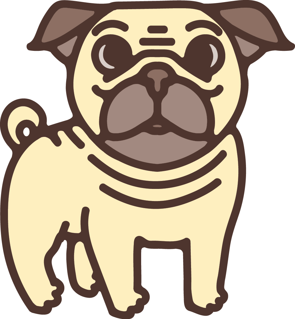 Storage Pug (999x1079), Png Download
