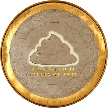 1442880 - Shit Coins (462x450), Png Download