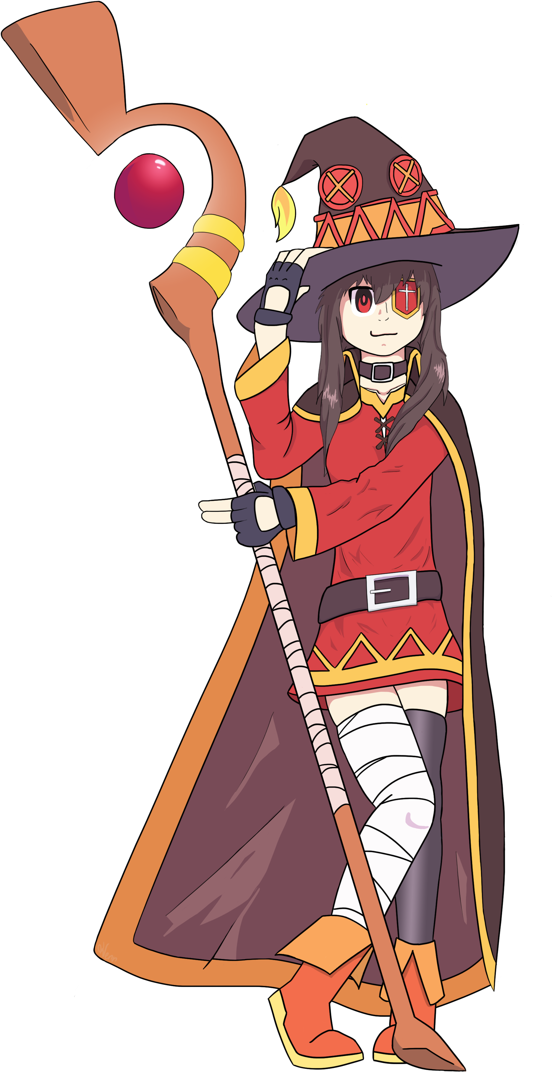 Mediamegumin - Megumin Png Transparent (3000x3750), Png Download