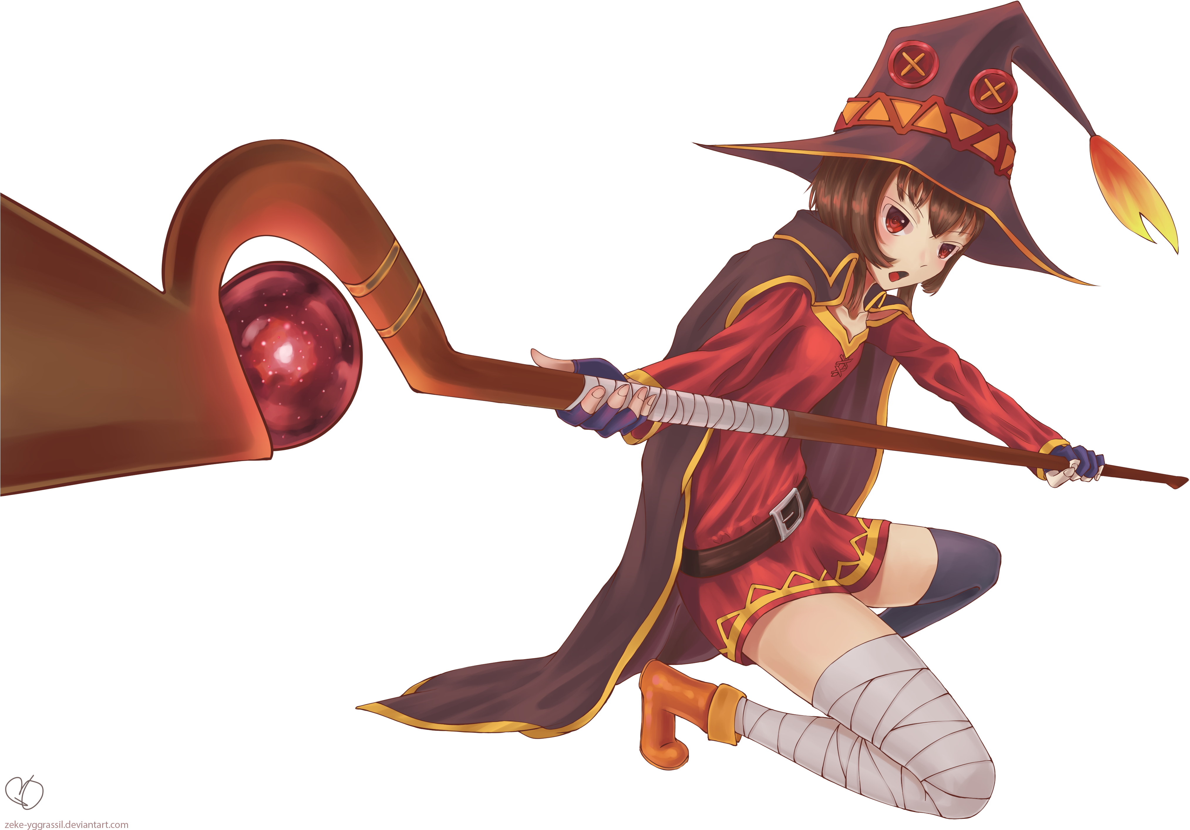 Wallpapers Id - - Megumin Transparent Background (4092x2893), Png Download