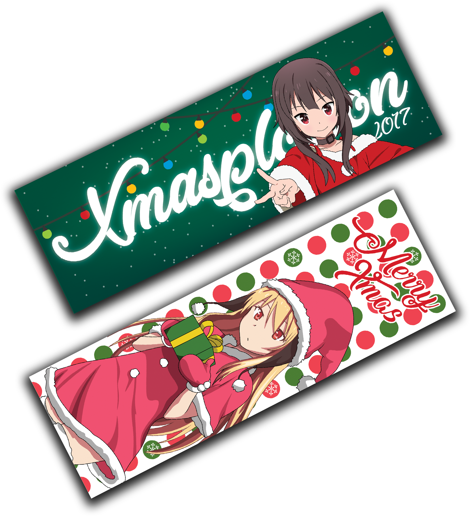 Image Of Mashiro & Megumin Slaps - Cartoon (1800x1800), Png Download
