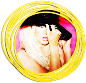 Circulo Png Amarillo - Christina Aguilera (388x343), Png Download